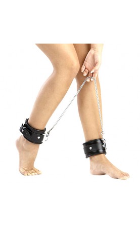 Leather And Chain Ankle Leg Restraint