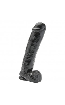 Get Real Black 11 Inch Dong With Balls
