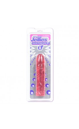 Classic Pink Jelly 8 Inch Dildo