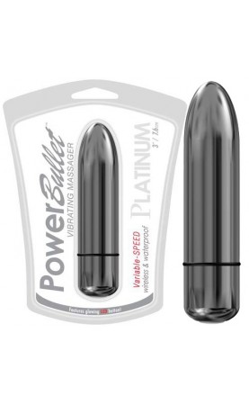 Power Bullet Platinum Silver Mini Vibe