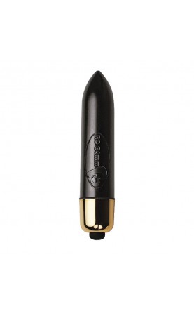 RO80mm 7 Function Bullet Vibrator Black