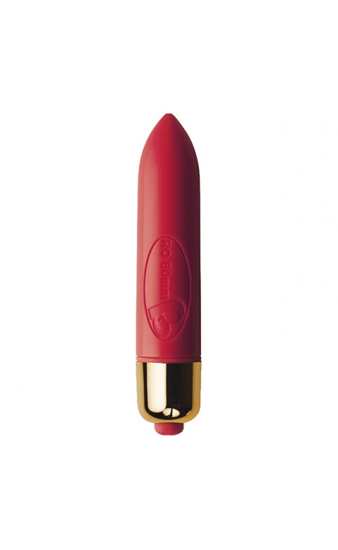 RO80mm 7 Function Bullet Vibrator Red