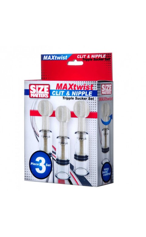 Max Twist Clit and Nipple Triple Sucker Set