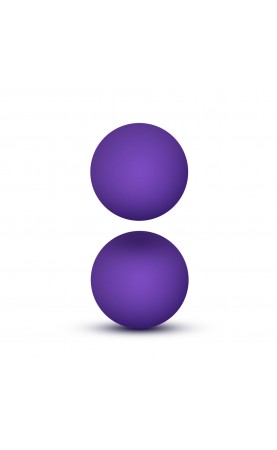 Luxe Purple Double O Kegel Balls Weighted 0.8 Ounce