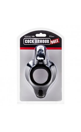 Perfect Fit Cock Armour Buzz Black Vibrating Cock Ring