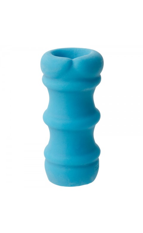 Mood Pleaser Thin Masturbator Blue 4.6 Inches