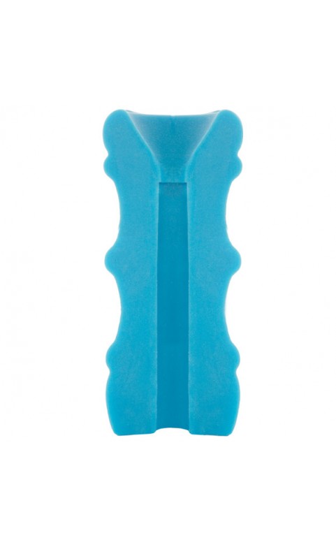 Mood Pleaser Thin Masturbator Blue 4.6 Inches