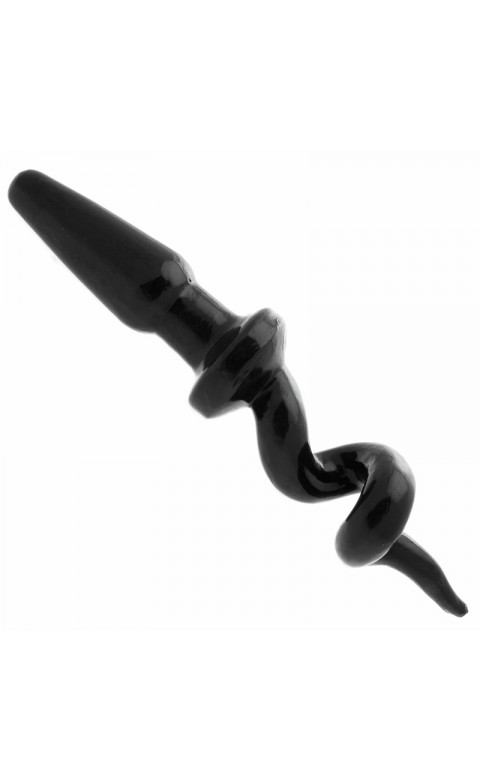 Pig Tail Black Butt Plug