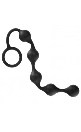 Onyx Silicone Anal Beads