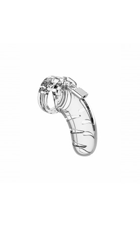 Man Cage 03 Male 4.5 Inch Clear Chastity Cage