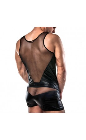 Passion Wet Look Shorts And Vest