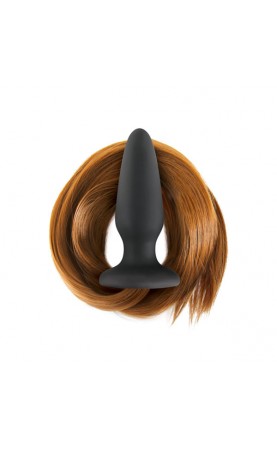 Filly Tails Silicone Anal Plug Chestnut Brown