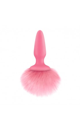Pink Bunny Tail Butt Plug