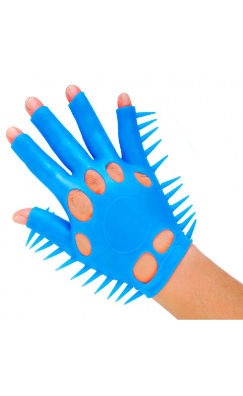 Neon Blue Luv Glove Masturbator