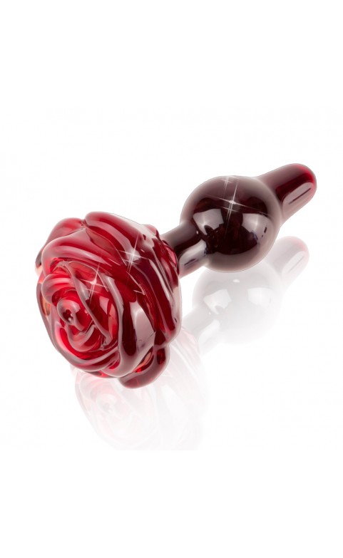 Icicles No. 76 Glass Rose Butt Plug