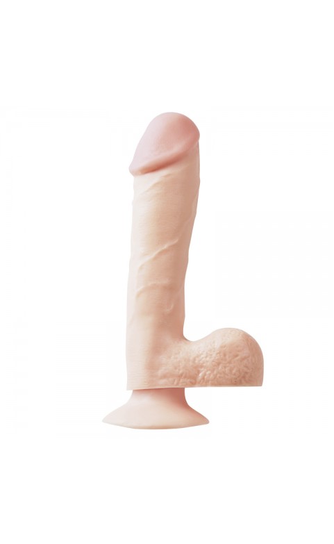 Basix 7.5 Inch Dong Suction Cup Flesh