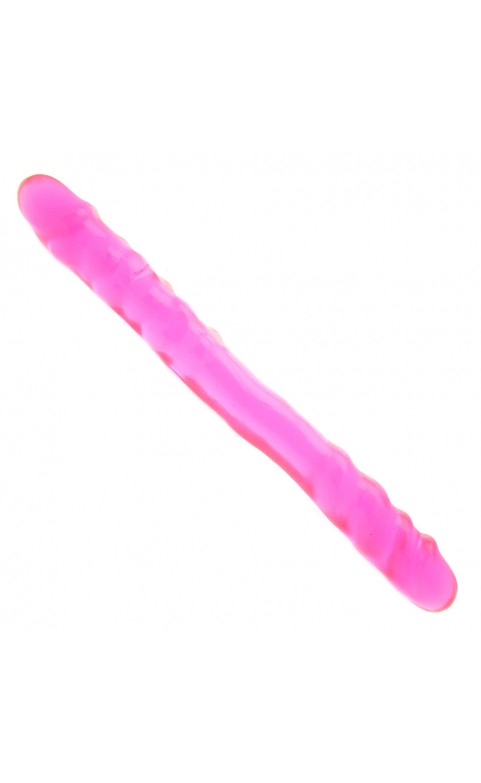 Basix Pink 16 Inch Double Dong