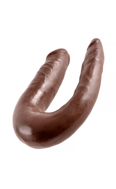 King Cock Small Brown Double Trouble Dildo