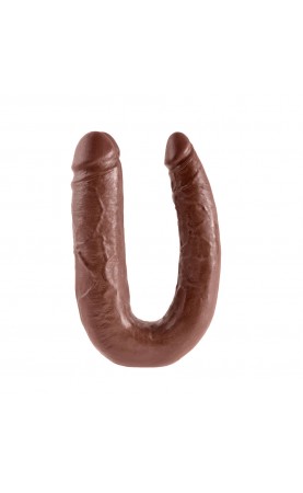King Cock Large Double Trouble Brown Dildo