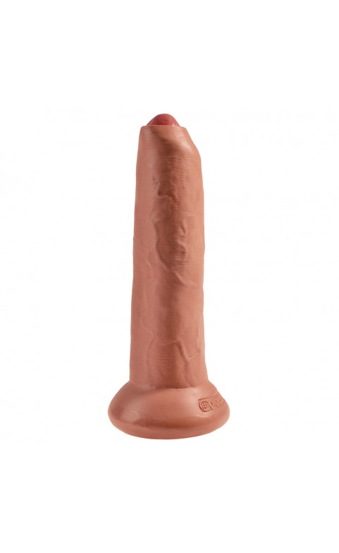 King Cock 9 Inch Tan Uncut Cock Dildo