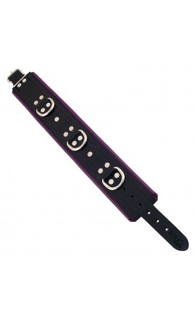 Rouge Garments Black And Purple Padded Collar