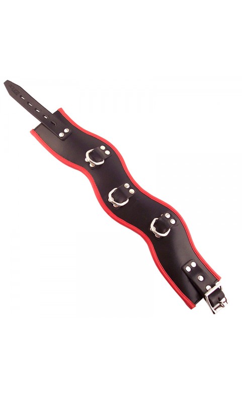 Rouge Garments Black And Red Padded Posture Collar