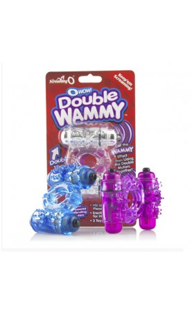 Screaming O O Wow Double Whammy Vibrating Cock Ring