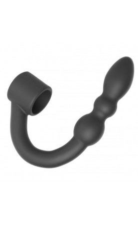 Silicone Shaft Ring With Flexible Beaded Anal Probe