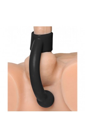 Silicone Shaft Ring With Flexible Beaded Anal Probe