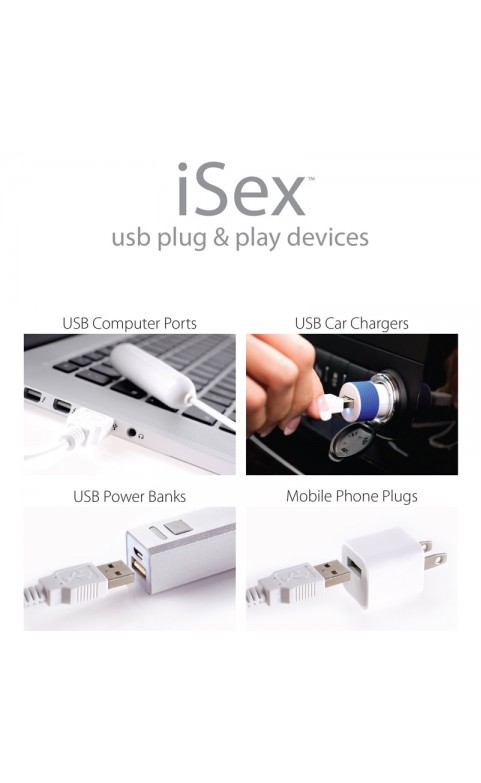 iSex USB Vibrating Slim Bullet