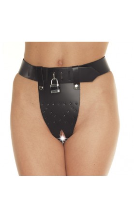 Leather Chastity Brief