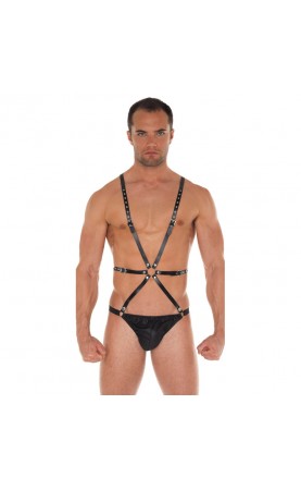 Leather Strappy Body Male