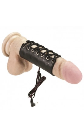 Rimba Electro Stimulation Leather Cock Sleeve