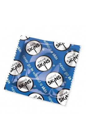 Skins Natural x50 Condoms (Blue)