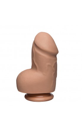 The D  Fat D 6 Inch Vanilla Dildo With Balls