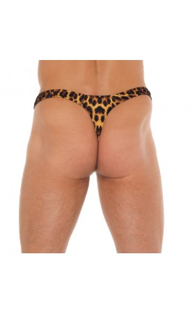 Mens Leopard Print GString