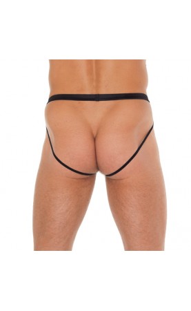 Mens Black Pouch With Jockstraps