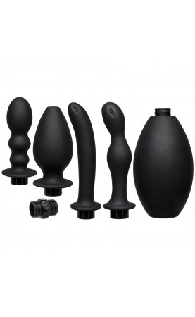 Kink Flow Full Flush Silicone Anal Douche And Accessories