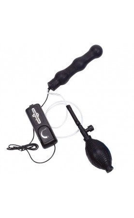 Zepplin Black Inflatable Vibrating Anal Wand