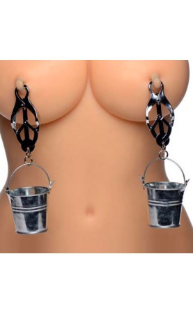 Master Series Nipple Clamps with Buckets