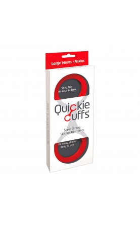 Quickie Cuffs Large Red Ankle Or Wrist Cuffs