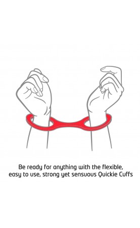 Quickie Cuffs Large Red Ankle Or Wrist Cuffs