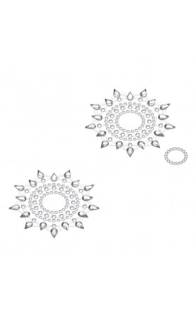 Petits Joujoux Gloria Silver Nipple And Belly Button Pasties