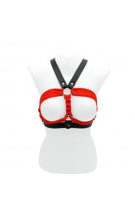 House Of Eros Leather And Rope Breast Binder