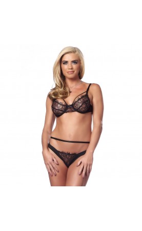 Lovely Black Bra And Briefs Set