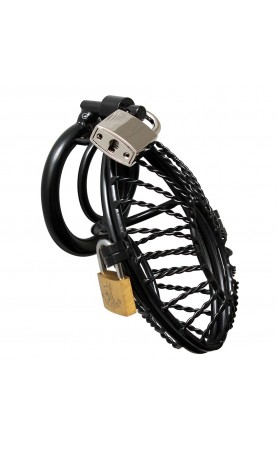 Opening Metal Male Chastity Device With 2 Padlocks