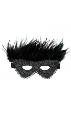 Satin Look Feather Mask
