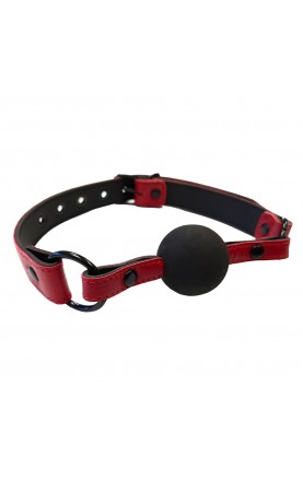 Rouge Garments Leather Croc Print Ball Gag