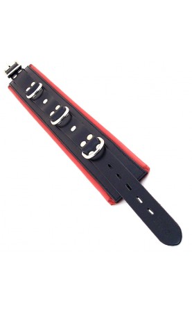 Rouge Garments Black And Red Padded Collar