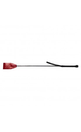 Rouge Garments Leather Croc Print Ridding Crop